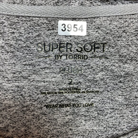 Torrid Sequin Lip Knit Sweater Women's 2X Gray Super Soft Cowl Neck NEW - Picture 7 of 11